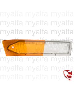 RIGHT INDICATOR GLASS Alfetta GTV (116) SERIES 1,           WHITE/YELLOW