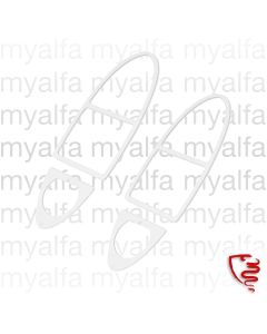 Satz Dichtgummis (weiß) für Rücklichgläser - 101 Spider ab  Bj. 1961