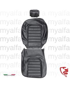 SEAT COVER SPIDER 1978-85 / 1600 UP TO 1989, VINYL SKAI BLACK, HEAD REST 19 cm