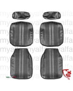 Satz Sitzbezüge Giulia Nuova Super vorne Skay schwarz