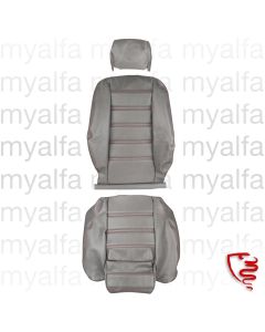 Sitzbezug Spider 2000 QV Bj.1986-89, Skay grau, rote Nähte