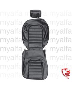 SEAT COVER SPIDER 1978-85 / 1600 UP TO 1989, VINYL SKAI BLACK, HEAD REST 24 cm
