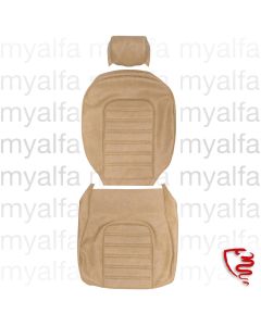 Sitzbezug Spider Bj.1978-85 / 1600 bis 1989, Skay beige 565, Quernähte, Kopfstütze 19 cm