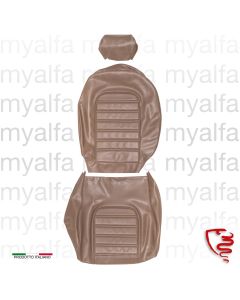 Sitzbezug Spider Bj.1978-85 / 1600 bis 1989, Skay marrone 566, Quernähte, Kopfstütze 19 cm