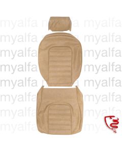 Sitzbezug Spider Bj.1978-85 / 1600 bis 1989, Skay beige 565, Quernähte, Kopfstütze 24 cm