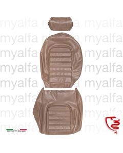 Sitzbezug Spider Bj.1978-85 / 1600 bis 1989, Skay marrone 566, Quernähte, Kopfstütze 24 cm