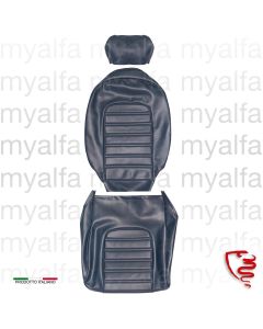 Sitzbezug Spider Bj.1978-85 / 1600 bis 1989, Skay dunkelblau, Quernähte 562, Kopfstütze 24 cm