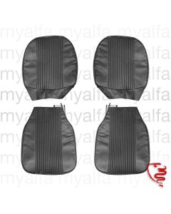 Satz Sitzbezüge vorne für 2   Sitze Giulia Super 1969-74,   Skay, Farbe: "schwarz"