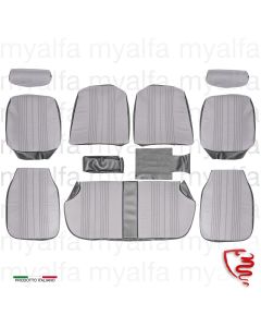 Sitzbezug (Satz komplett) Giulia Nuova Bj.1974-77, Skay/Stoff schwarz/grau 572/663