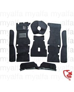 CARPET SET GT BERTONE STANDING PEDALS VELOURS BLACK