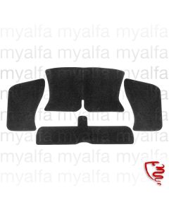 Teppichsatz Ablage Spider Bj.1972-77, 1300/1600 bis 1982 Velours schwarz