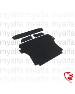 BOOT CARPET SET SPIDER 1970-82 VELOURS BLACK