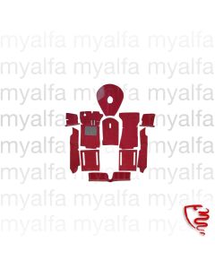 Teppichsatz Innenraum Spider Bj.1966-69 Velours bordeaux