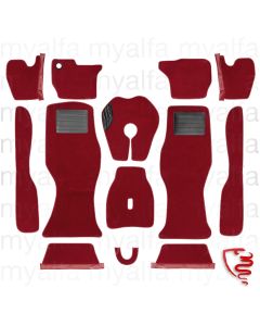 Teppichsatz GT Bertone 2000 GTV, Bj.1971-76, Velours bordeaux