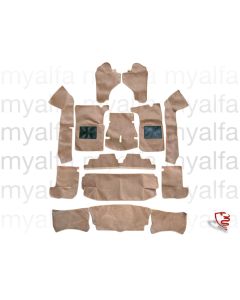 Teppichsatz Innenraum Spider Bj.1990-93 Velours beige 120, 12-teilig