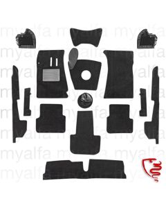 Teppichsatz 2600 (106) Sprint 2.Serie, #821222>, Velours    schwarz