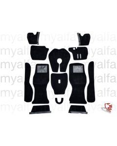 Teppichsatz Innenraum GT Bertone 2000 Velours schwarz, Rechtslenker