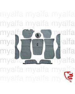 Teppichsatz Innenraum Giulia Sprint GTV, Velours hellgrau