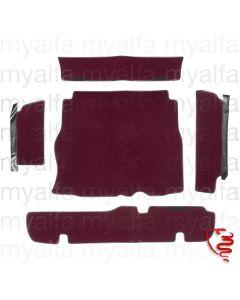 Kofferraumteppich (Satz)      Montreal Velours bordeaux     158