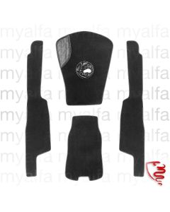 Teppichsatz 4-teilig - 750    Spider kurzer Radstand -      Feinvelours, schwarz