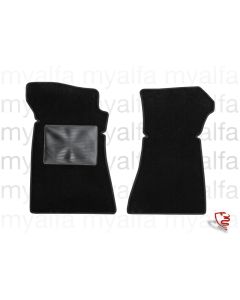Satz Fußmatten Montreal       Feinvelours schwarz           