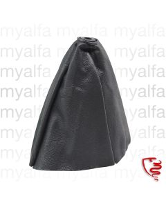 GEAR LEVER GAITER GIULIA WITH CENTRAL CONSOLE, LEATHER BLACK