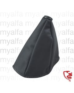 GEAR LEVER GAITER WITHOUT CONSOLE LEATHER BLACK