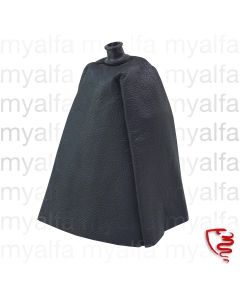 GEAR LEVER GAITER WITH CONSOLE  1964-86, LEATHER BLACK