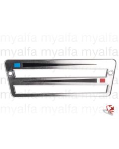 Blende für Heizungsbetätigung verchromt Giulia, GT Bertone, Spider ohne Mittelkonsole