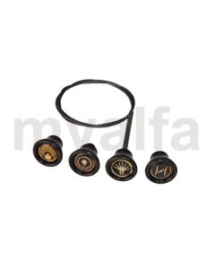 DASHBOARD KNOBS, 4 PC, GOLD   GIULIETTA/GIULIA 750/101      