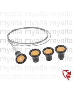 ARMATURENBRETTKNÖPFE, 4 STÜCK, WEISS - 750 Sprint bis 1955, 1900