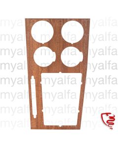 Holzfunier Mittelkonsole Giulia Nuova mit Bohrungen 