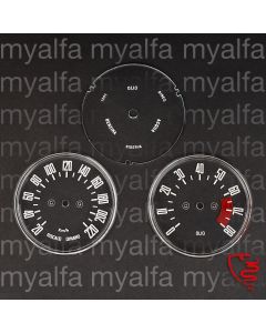 Satz Ziffernblätter - 101     Spider & Sprint 1600, SS, SZ  - italienisch