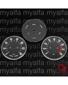 Satz Ziffernblätter - 101     Spider & Sprint 1600, SS, SZ, - englisch