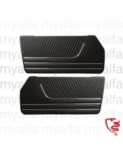 SET INNER DOOR TRIM PANELS SPIDER 1966-77 VINYL BLACK