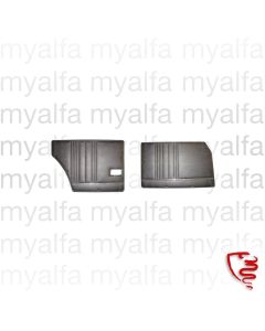 SET INNER DOOR TRIM PANELS GIULIA 1974-78, BLACK, VERTICAL SEAMS
