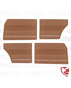 Türverkleidungen (Satz) Giulia Bj.1962-73, cinghiale, Quernähte mit Chromleiste