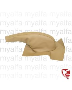 Handbremshebelabdeckung Spider Bj.1978-85 Leder braun, Druckknöpfe