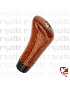 Schaltknauf Holz mit kleinem Emblem