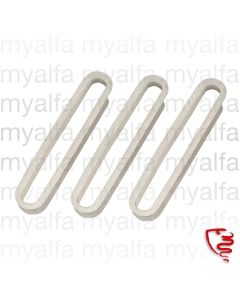 SET HORN BUTTON SURROUND 53 mm, HELLEBORE, 3 PIECES