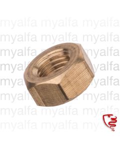 Fingängad mutter M8x1 Nyckelvidd 13mm Messing - för avgasgrenrör