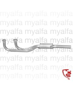 Vorschalldämpfer Alfetta 1.   Serie 1,6 Bj. 1975-78 (orig.  einteilig mit Mitteltopf)