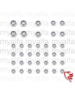 SELF LOCKING NUTS FOR SUSPENSION TYPE 105 - 1 SET (38 PIECES)