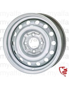 Stahlfelge 5.5x14, ET24, mit "Nasen" (große Radkappe)