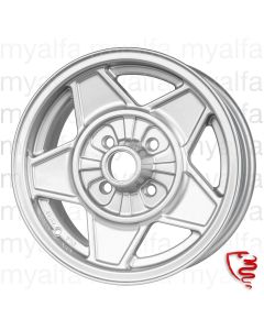 ALUMINIUM WHEEL 6x14, ET 24, SPIDER / GT BERTONE CROMODORA WITH NUTS AND CENTRE BADGE
