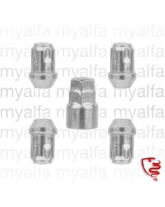 LOCK SET ALUMINIUM WHEEL RIGHT HAND THREAD