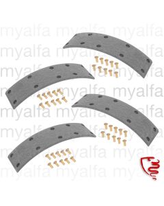 Bromsband (4 ST.) för nitning - 750/101 - fram 2-Backsbromsar  för backar 1365.53.026 