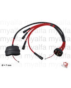 HT LEADS 7mm CARBURETTOR MODELS, RED