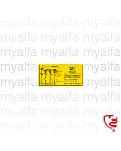 Aufkleber Lichtmaschinenregler