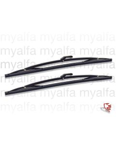SET WIPER BLADES SPIDER 1970-85 BAYONET END BLACK  9 mm ARM